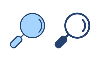 Search icon vector. search magnifying glass sign and symbol