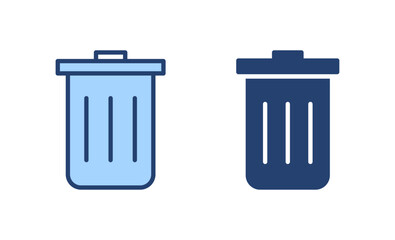 Trash icon vector. trash can icon. delete sign and symbol.