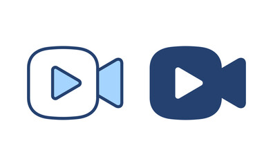 Video icon vector. video camera sign and symbol. movie sign. cinema