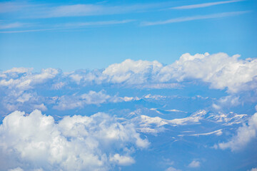 Flying - Overlooking the Snow Mountains in Qinghai Province