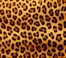 Fototapeta premium Leopard Detail Skin, Ai Generated