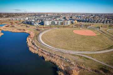 Sky's Canvas: Stonebridge, Saskatoon, Saskatchewan Panorama