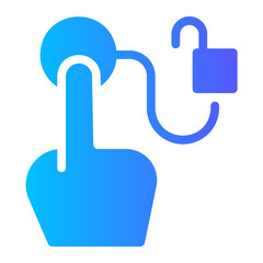 unlock gradient icon