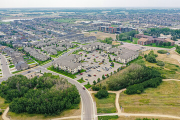 Sky's Canvas: Stonebridge, Saskatoon, Saskatchewan Panorama
