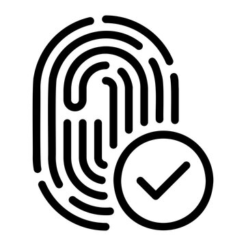 biometrics line icon