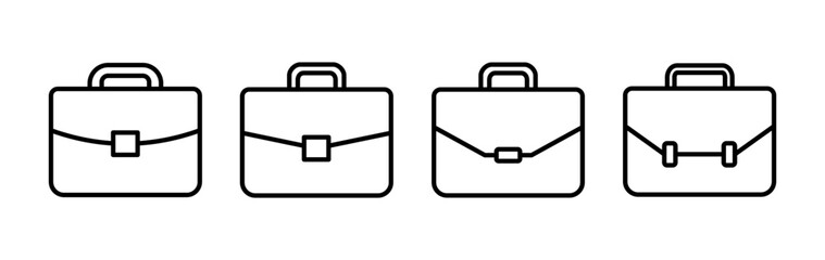Briefcase icon vector. Portfolio vector icon. suitcase icon