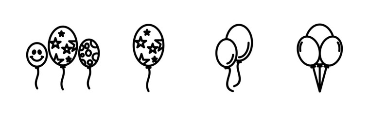 Balloon icon vector. air balloon icon isolated