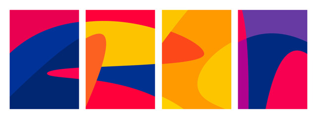 Set of abstract background for hispanic heritage month theme. Vector illustration