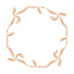 Gold Luxury Floral Wreath Decoration