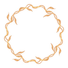 Gold Luxury Floral Wreath Decoration