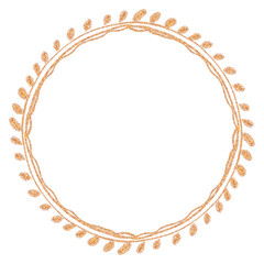 Gold Luxury Floral Wreath Decoration