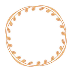 Gold Luxury Floral Wreath Decoration