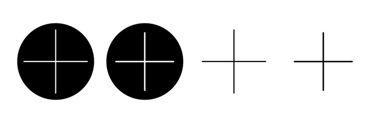 Plus Icon set. Add plus icon