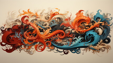 Abstract Colorful Background - AI Generated