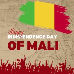 Fototapeta na wymiar Premium Vector | Happy mali independence day september 22th