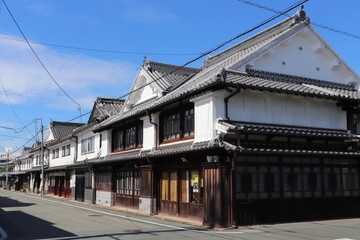 八女福島の白壁の町並み © japal