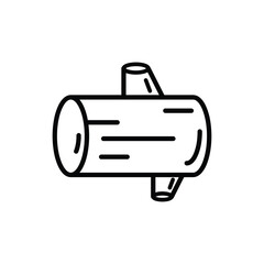 Wood log icon.tree outline and filled vector sign. Symbol, logo illustration. Vector flat illustration..eps