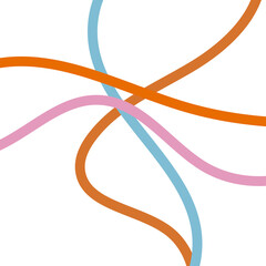 Orange blue pink grid lines background 