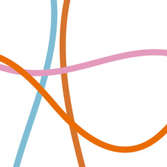 Orange blue pink grid lines background 