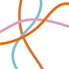 Orange blue pink grid lines background 