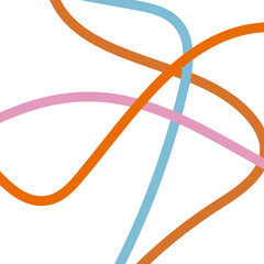 Orange blue pink grid lines background 