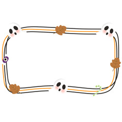 Halloween border minimal design