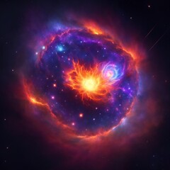 Fototapeta premium Supernova Nova Event Cosmic Blast Celestial Flare Galactic Explosion Nova Explosion Supernova Event Cosmic Nova