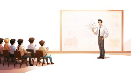 Obraz premium Design template for teacher and teaching centre