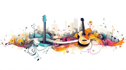 Design template for music and musical instrument