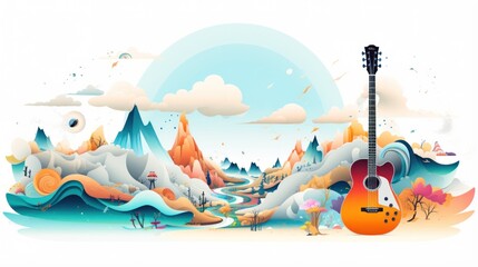 Design template for music and musical instrument
