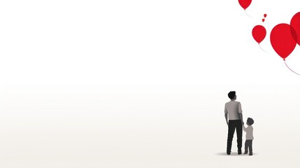 Design template of father and child