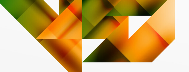 Obraz premium Captivating vector abstraction. Triangles interlock in mesmerizing dance, crafting dynamic geometric backdrop. Fusion of shapes and angles creates artful symphony of modern design