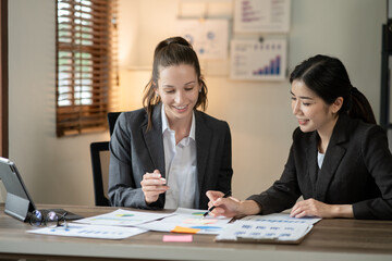 Asia business meeting   consultations of business people in the company's meeting room. 