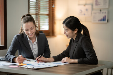 Asia business meeting   consultations of business people in the company's meeting room. 