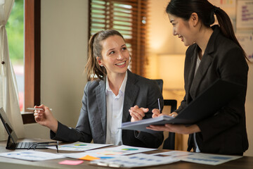 Asia business meeting   consultations of business people in the company's meeting room. 