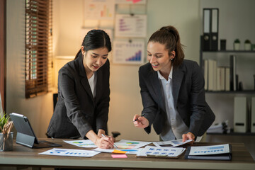 Asia business meeting   consultations of business people in the company's meeting room. 