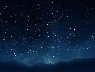 Fototapeta na wymiar An Illustration of Grainy Constellations in a Starry Night Sky
