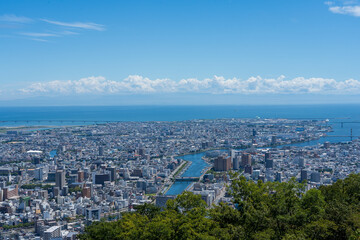 眉山から見る徳島市内