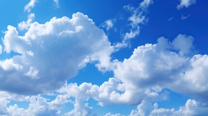 Naklejka na ściany i meble blue sky background with tiny clouds. nature cloud blue sky background.