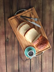 Fototapeta na wymiar delicious homemade bread 