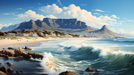 Stunning coastal views of Cape Town