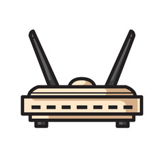 Home Router Electronic Clipart