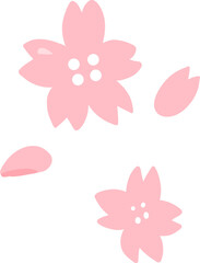 Japan Cherry blossom flower illustration