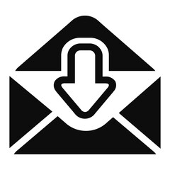 download mail Icon Illustration