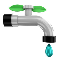 3d faucet with drop