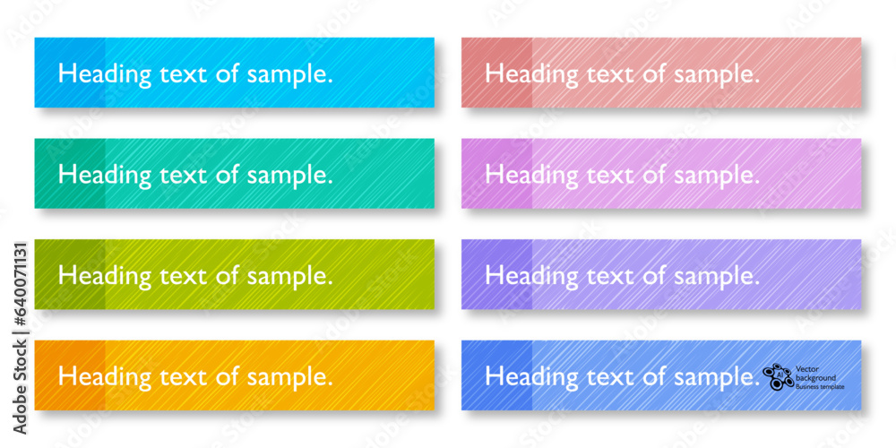 Wall mural banner and heading design template. vector graphics.