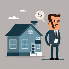 ai generated Illustration successful real estate investor