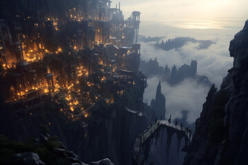 Fototapeta premium sunrise over the mountains