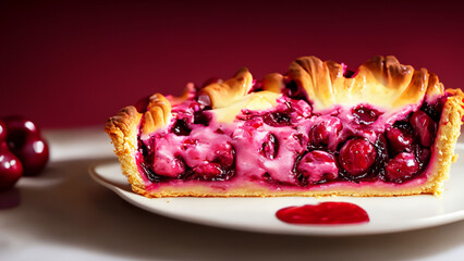 chocolate cake with berries