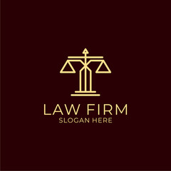 Logo design for luxury and elegant law firm